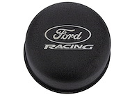 Push-In Valve Cover Breather Black Powdercoated w/Ford Racing logo
