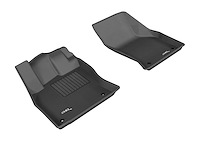 L1AD03311509 KAGU Floor Mat Set Fits Select Audi A3 Sportback e-tron; Audi RS3; Audi A3; Audi S3, 2-Piece, Front [Black]