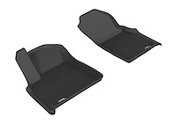L1AD04011509 KAGU Floor Mat Set Fits Select Audi Q8; Audi RS Q8; Audi SQ8; Audi SQ7; Audi Q7, 2-Piece, Front [Black]