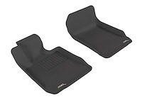 L1BM00611509 KAGU Floor Mat Set Fits Select BMW 335is/323i/325i/328i/330i/M3/328xi/335i/335d, 2-Piece, Front [Black]