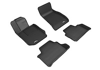 L1BM10301509 KAGU Floor Mat Set Fits Select BMW 330i; BMW 330e; BMW 330i xDrive; BMW 330e xDrive, 4-Piece, Front & Rear [Black]
