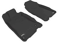 L1HD03511509 KAGU Floor Mat Set for 2011-2016 Honda CR-Z, 2-Piece, Front [Black]