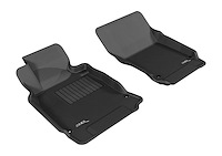 L1IN01511509 KAGU Floor Mat Set Fits Select INFINITI M37; INFINITI Q70; INFINITI Q70L, 2-Piece, Front [Black]