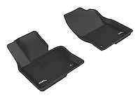 L1MZ05811509 KAGU Floor Mat Set Fits Select Mazda CX-5, 2-Piece, Front [Black]