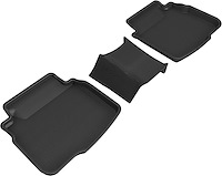 L1SB02821509 KAGU Floor Mat Set Fits Select Subaru Legacy; Select Subaru Outback, 3-Piece, 2nd Row [Black]