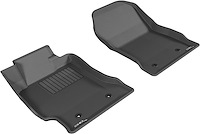 L1SC00211509 KAGU Floor Mat Set Fits Select Subaru BRZ; Toyota 86; Scion FR-S, 2-Piece, Front [Black]