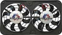 S-Blade Low Profile Universal Dual Electric Fan Puller Design with Adjustable Thermostat and AC Relay