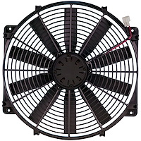 LowBoy Hi-Performance Trimline Electric Pusher Fan 2500 cfm Size: 16-1/2" x 16" x 3-3/16"