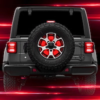 XK041019 5th Wheel Light, w/Brake; Running; Reverse and Turn Signal Lights, Select Jeep Wrangler JK/JT/JL