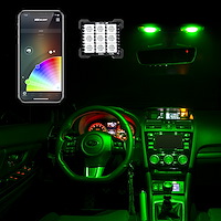 XK-BULB-PANEL RGB Festoon LED Panel Dome Bulb, XKCHROME Bluetooth App Control, Universal Fit