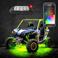 XK-ROCK-STA RGB Rock Light Advanced Kit, w/ XKCHROME App Control Bluetooth, 6 Watt, 4-Piece, Universal Fit