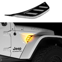 XK-VENT-A-KIT Amber Air Vent Light, w/ Turn Signal & Running Light, Select Jeep Wrangler JL/Gladiator JT