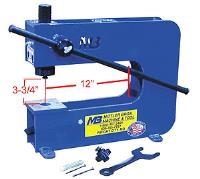Manual 3-Ton Bench Press Throat Depth: 12"