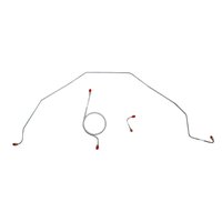 Front Brake Line Kit for 1965 Bel Air, Impala Standard Brakes [Galfan-Coated Steel]