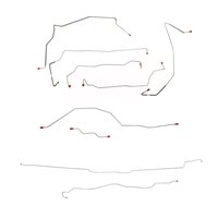 Complete Brake Line Kit for 2002-2004 Ford F-350, F-350 Super Duty, 4wd, AWABS, Crew Cab, Long Bed [Galfan-Coated Steel]