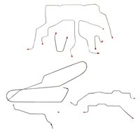 Complete Brake Line Kit for 1995-1998 GM K1500, Reg Cab, Long Bed [Galfan-Coated Steel]