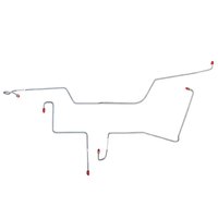 Front Brake Line Kit for 1966 Ford Fairlane [Galfan-Coated Steel]