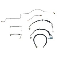 Complete Brake Hose Kit for 2002-2005 Dodge Ram 1500 - AWABS [Rubber]