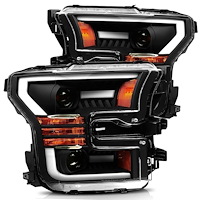 880167 Luxx-Series LED Projector Headlights for 2015-2017 Ford F-150 - Black