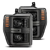 880313 NOVA-Series LED Projector Headlights for 2008-2010 Ford F-250/F-350/F-450 - Alpha-Black