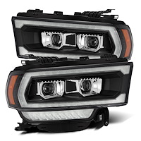880550 Luxx-Series LED Projector Headlights for 2019-2022 RAM 2500/3500/4500/5500 - Black