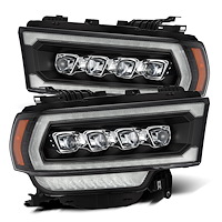 880553 NOVA-Series LED Projector Headlights for 2019-2022 RAM 2500/3500/4500 - Black