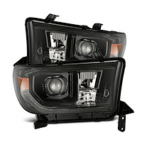 880825 Luxx-Series LED Projector Headlights for 2007-2017 Toyota Tundra/Sequoia - Alpha-Black