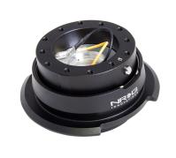 Generation 2.8 Quick Release Steering Wheel Hub Black Body & Diamond Cut Black Ring
