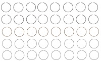 C40538-040 Piston Ring Set for 1965-1991 Ford 5.8L, 5.9L, 6.1L, 6.4L [+0.040 in. Oversize]