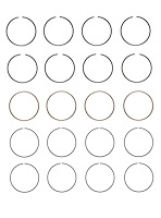 C74254-STD Piston Ring Set for 1986-1997 Suzuki 1.3L [Standard Size]