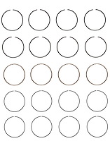 C76014-100 Piston Ring Set for 1982-1988 Nissan 1.5L, 1.6L [+0.100 in. Oversize]