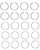 C81114-100 Piston Ring Set for 1983-1991 Chevrolet, Toyota 1.6L [+0.100 in. Oversize]