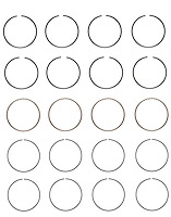 C86014-STD Piston Ring Set for 1983-2002 Kia, Ford, Mazda 2.0L, 2.2L [Standard Size]