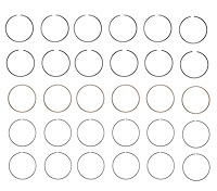 C86126-STD Piston Ring Set for 1998-2009 Chrysler, Dodge 2.7L [Standard Size]