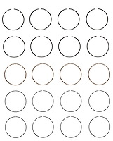 C86154-STD Piston Ring Set for 1987-1997 Toyota 2.0L [Standard Size]