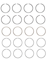 C86334-.50 Piston Ring Set for 1986-1995 Toyota 2.0L [0.50 mm Undersize]