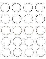C86514-100 Piston Ring Set for 1993-1996 Mitsubishi 2.4L [+0.100 in. Oversize]