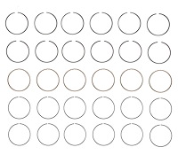 C87026-STD Piston Ring Set for 1984-1998 Mercury, Nissan, INFINITI 3.0L [Standard Size]