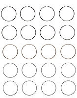 C88524-100 Piston Ring Set for 1975-1980 Toyota 2.2L [+0.100 in. Oversize]