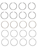C91114-100 Piston Ring Set for 1983-1989 Chrysler, Dodge, Plymouth, Mitsubishi 2.6L [+0.100 in. Oversize]