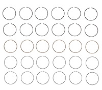 C91516-100 Piston Ring Set for 1996-2003 Mercury, Nissan, INFINITI 3.3L [+0.100 in. Oversize]