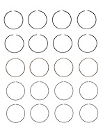 C92114-.50 Piston Ring Set for 1985-1995 Toyota, Mazda 2.4L, 2.6L [0.50 mm Undersize]