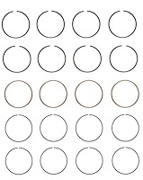 C92614-100 Piston Ring Set for 1988-1997 Isuzu, Honda 2.6L [+0.100 in. Oversize]