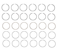 C93026-040 Piston Ring Set for 1974-1986 Ford, Mercury 2.8L [+0.040 in. Oversize]