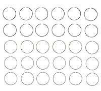 C96146-100 Piston Ring Set for 1993-1995 Buick, Chevrolet, Oldsmobile, Pontiac 3.8L [+0.100 in. Oversize]