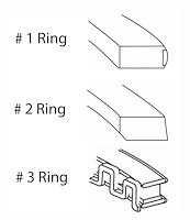 M40058-STD Piston Ring Set for 1957-1993 Chrysler, Dodge, Chevrolet 4.9L, 5.3L, 5.7L, 5.9L [Standard Size]