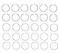 R34056-STD Piston Ring Set for 1960-1987 Chrysler, Dodge 2.8L, 3.2L, 3.7L [Standard Size]