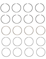 R36854-030 Piston Ring Set for 1980-1994 Ford, Mercury 2.3L, 2.5L, 4.2L [+0.030 in. Oversize]