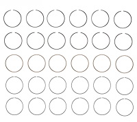 R37556-STD Piston Ring Set for 1964-1990 Jeep, Buick, Oldsmobile, Pontiac 3.3L, 3.5L, 3.7L, 3.8L [Standard Size]