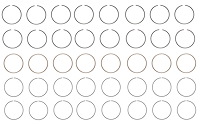 R38858-030 Piston Ring Set for 1957-1973 Chevrolet 4.6L, 5.0L [+0.030 in. Oversize]